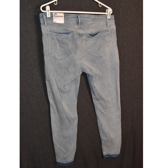 NEW Old Navy Rock Star Super Skinny Women's 14 Distressed Stretch Denim Jeans - Picture 3 of 8